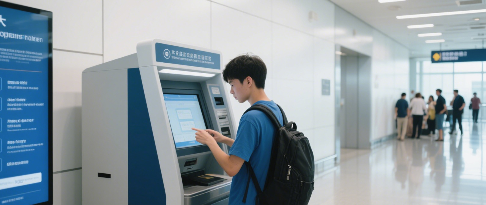 Киоск самообслуживания при въезде-выезде на таможне